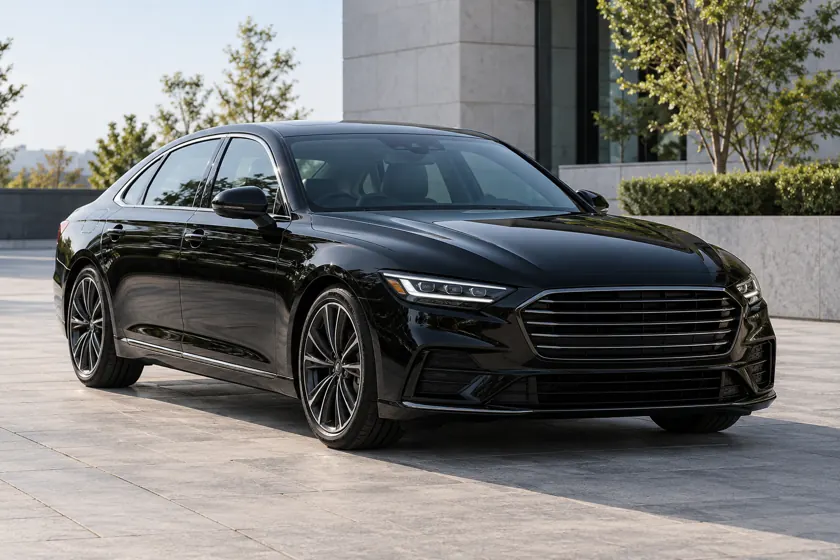 Black business sedan for private LaGuardia Airport rides